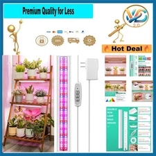 Grow Light Strip 96 LED Full Spectrum Timer Dimmable Indoor Plant Light