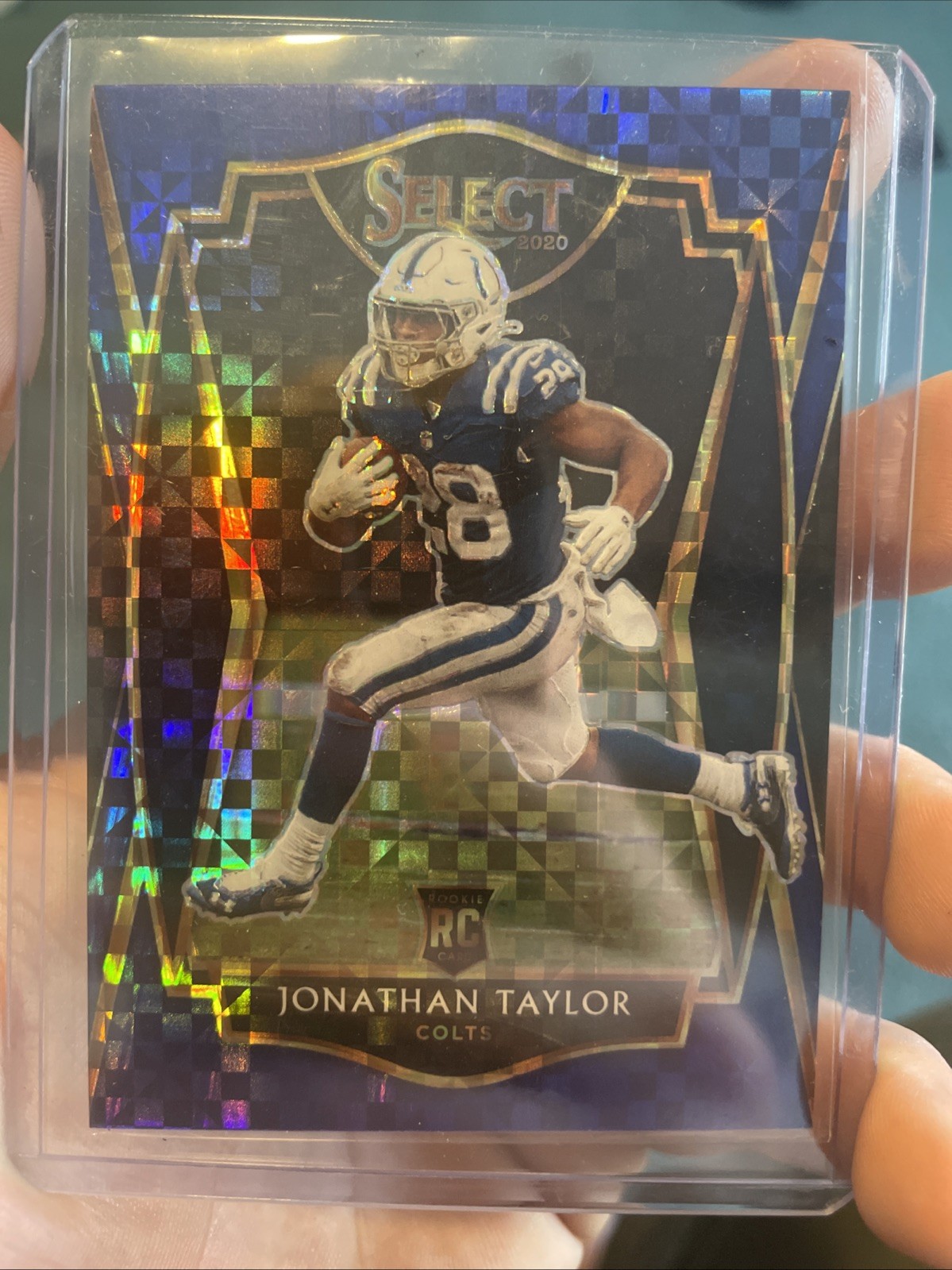 2020 Panini Select - Premier Level Jonathan Taylor #153 Blue Prizm /149 (RC)