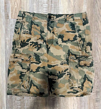 Levi Strauss Co. Men's Camouflage Cargo Shorts Cotton Canvas Button