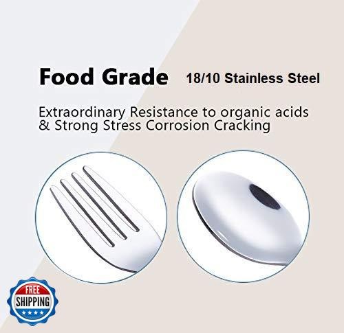 ANNOVA Kids Silverware 6 Pieces Stainless Steel Children's Flatware Set 3 x F