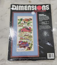 1993 Dimensions Counted Cross Stitch Peaceful Countryside 3739