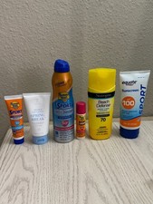  LOT OF 6 Sunscreen Set 6 Items SPF 30. 50. 70. 100