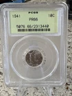 1941 US 10c Mercury Dime PCGS Certified PR 66