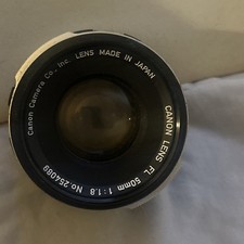 Canon FL 50mm f1.4 Manual Focus Standard Lens - 50 mm f/1.4 Made in JAPAN