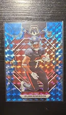 2023 Panini Mosaic - Rookies Bijan Robinson #284 Reactive Blue Mosaic Prizm (RC)