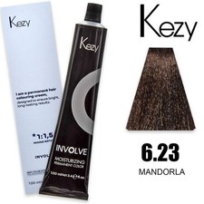 Almond Hair Dye 6.23 Dark Blonde Kezy Involve Color 100ml