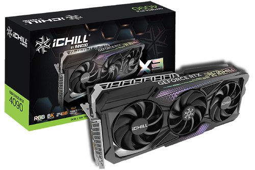 Inno3D New For GeForce RTX 4090 iCHILL X3 24GB GDDR6X Graphics Card  - Picture 1 of 5