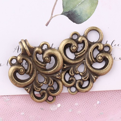 5Pair Swirl Flower Cape Cloak Clasp Button Fastener Cardigan Clip Clothing Clasp - Picture 15 of 52