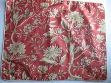 1  Ralph Lauren Euro Pillow Sham Villa Camelia Floral Red Coral Paprika