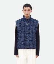 BOTTEGA VENETA - Intrecciato Denim Waffle Vest - XSMALL - UNISEX