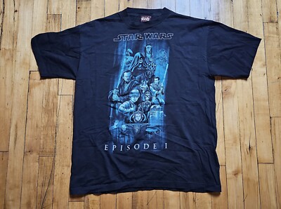 Vintage 1999 Star Wars Episode 1 Black Sith Jedi Darth Maul 90 s Men s Size L