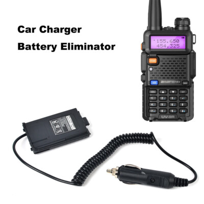 DC Car Charger Battery Eliminator For Baofeng UV-5R UV5R UHF VHF 2Way Radios US