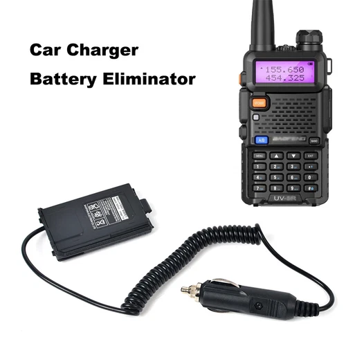 DC Car Charger Battery Eliminator For Baofeng UV-5R UV5R UHF VHF 2Way Radios US