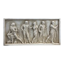 Briseis and Achilles Iliad Homer Relief Wall Decor Sculpture Museum Copy
