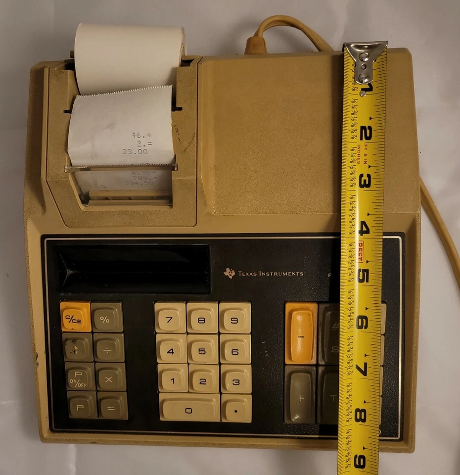 Original Texas Instruments TI-5040 Desktop Adding Machine Works. @118 - Image 3 of 4