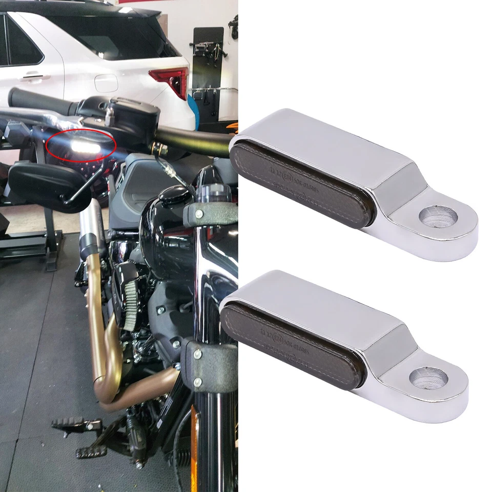 Luces de manillar señales de giro para motocicleta Harley Davidson Fatbob Fatboy Dyna Foto 2 de 4