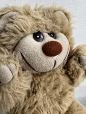 Vintage plush stuffed tan Teddy Bear JUST FRIENDS 11 inch beige smiling 1980’s