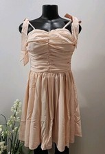 Pink Ruched Mini Dress Spaghetti Straps Pink Melon Color