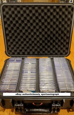 LARGE GRADED CARD STORAGE BOX DISPLAY BGS+PSA SLABS POKEMON/TCG TRAVEL CASE+LOCK