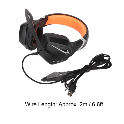 New Gaming Headset Stereo Game Over Ear Headphones With Volume Control And Dynam