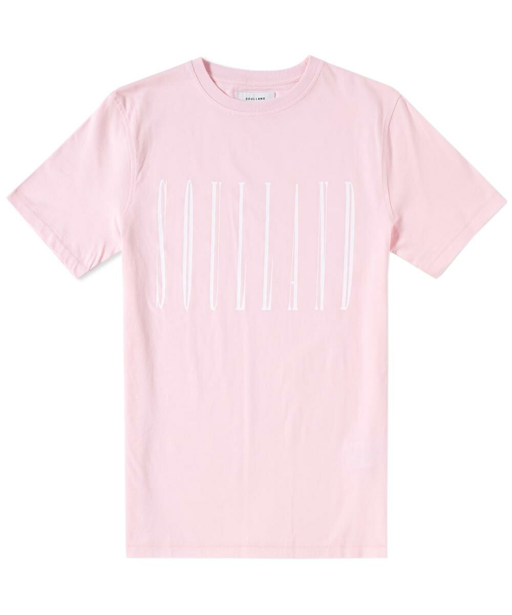 Футболка Soulland Barker Graphic Tee Small S Розовая 6190₽