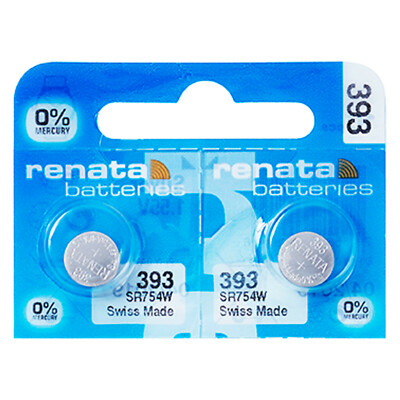Renata 393 SR754W 1.55v Button Battery SR 754 W 754W SR754 ( Price Is Per Piece ) 2B - Foto 3