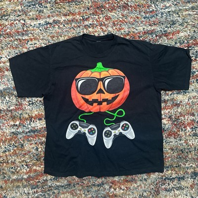Halloween Gaming Size Men s Large Pumpkin shirt