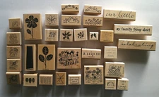 STAMPIN' UP! Stamp Variety of Wooden Rubber Stamps to choose from