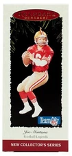 San Francisco 49ers Quarterback Joe Montana Hallmark NFL 1995 Football Ornament