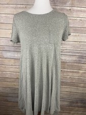 Lularoe XXS Carly Dress Green Space Dyed Hi Lo Short Sleeve Solid Stretchy