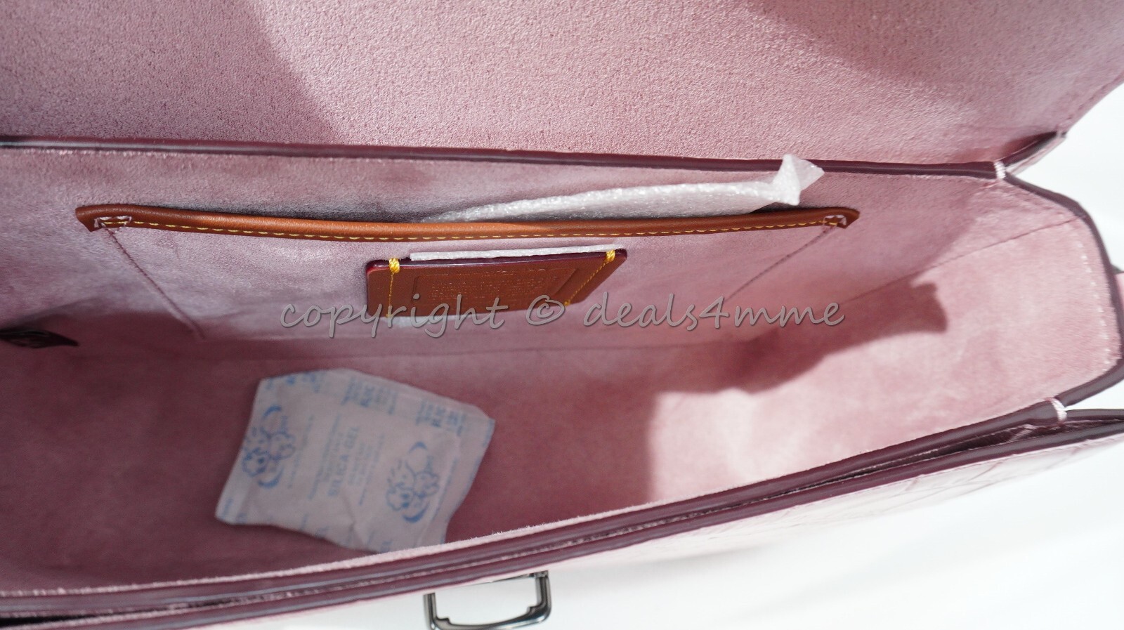 NWT Coach C6640 Croc-Embossed Studio Shoulder Bag in Pink $495 image 5