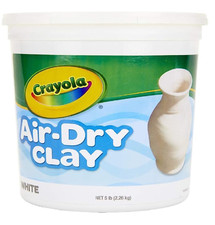 Crayola Air Dry Clay 5lbs Natural White Modeling Clay for Kids Sculpting
