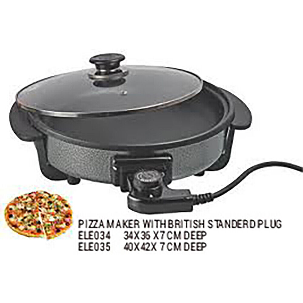 Electric Pan Pizza 36cm, 40cm electric Pan heated Super fast Super Pizza  Pan, electric paella Pan 1500W Max. 240 ° C adjustable temperature