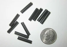 Roll Pins 1/8" x 5/8" Lot of 10 Carbon Steel T/G Slotted Pins