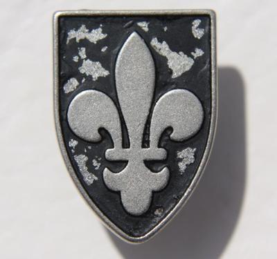 Fleur-de-Lys Heraldische Lilie Blume Druckknopf Knopf Snap Metall NEU