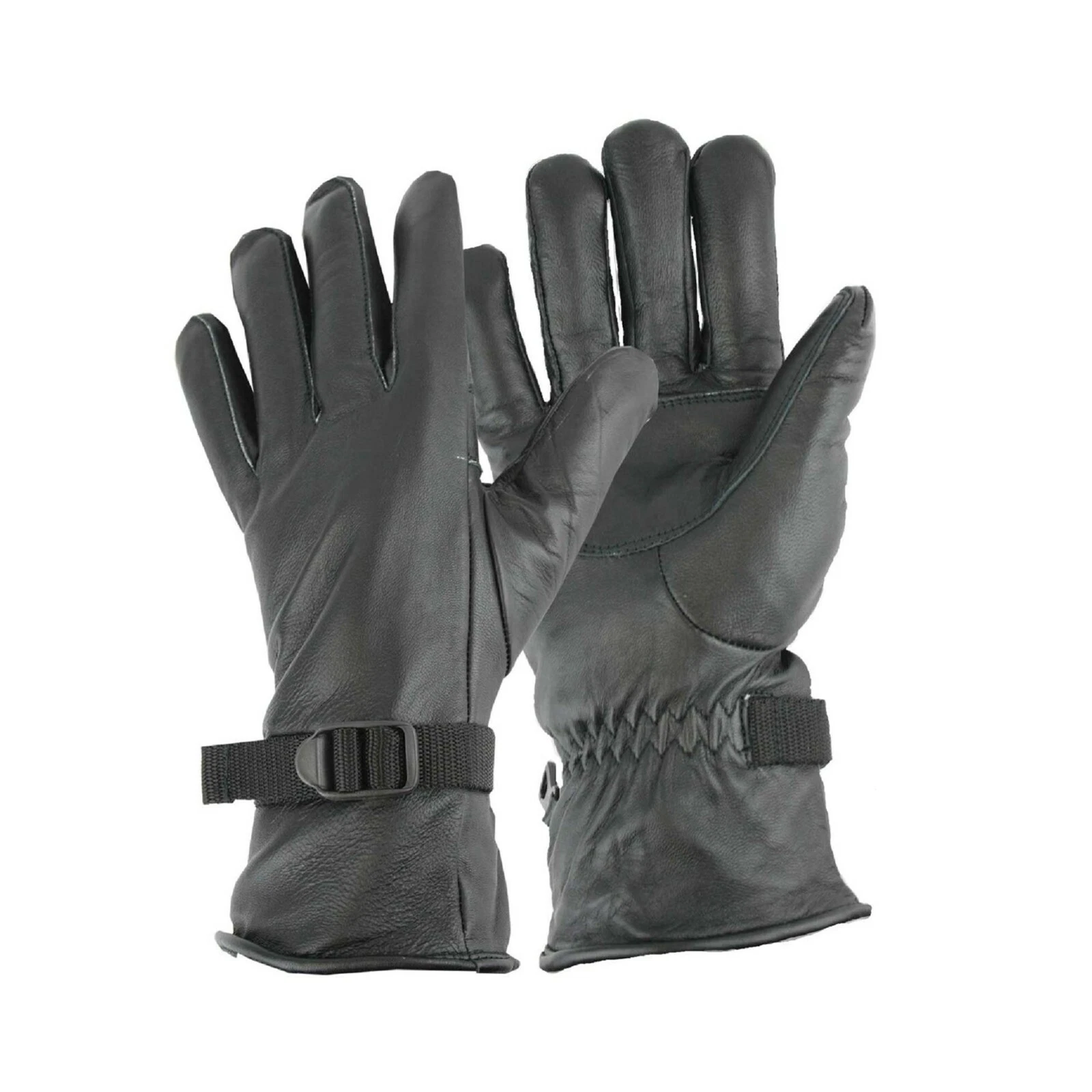 Mens Thinsulate Leather Gloves Black Soldier 95 Military Army Style Gloves ~ New