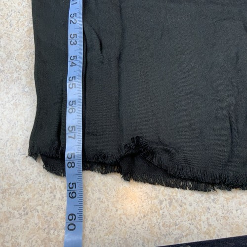 Calvin Klein Shawl Viscose Wrap Scarf Cover Up Black Silver Trim NWT - Picture 9 of 9