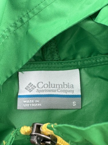 Columbia Sportswear Company kids Windbreaker jacket small green ducks  outdoor - Picture 2 of 24