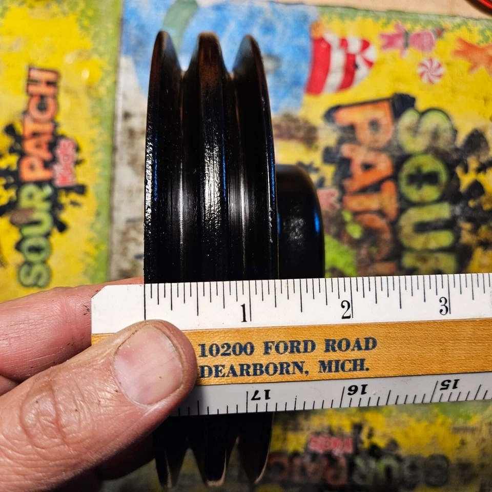 Ford Mercury Montclair 1958 autopista de peaje Cruiser 383 polea bomba de agua fabricante de equipos originales 2 ranuras Foto 3 de 3