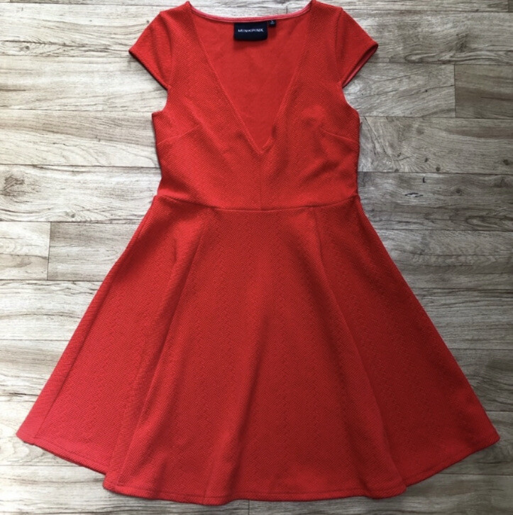 minkpink red dress Red Floral Puff Sleeve Maxi Dress