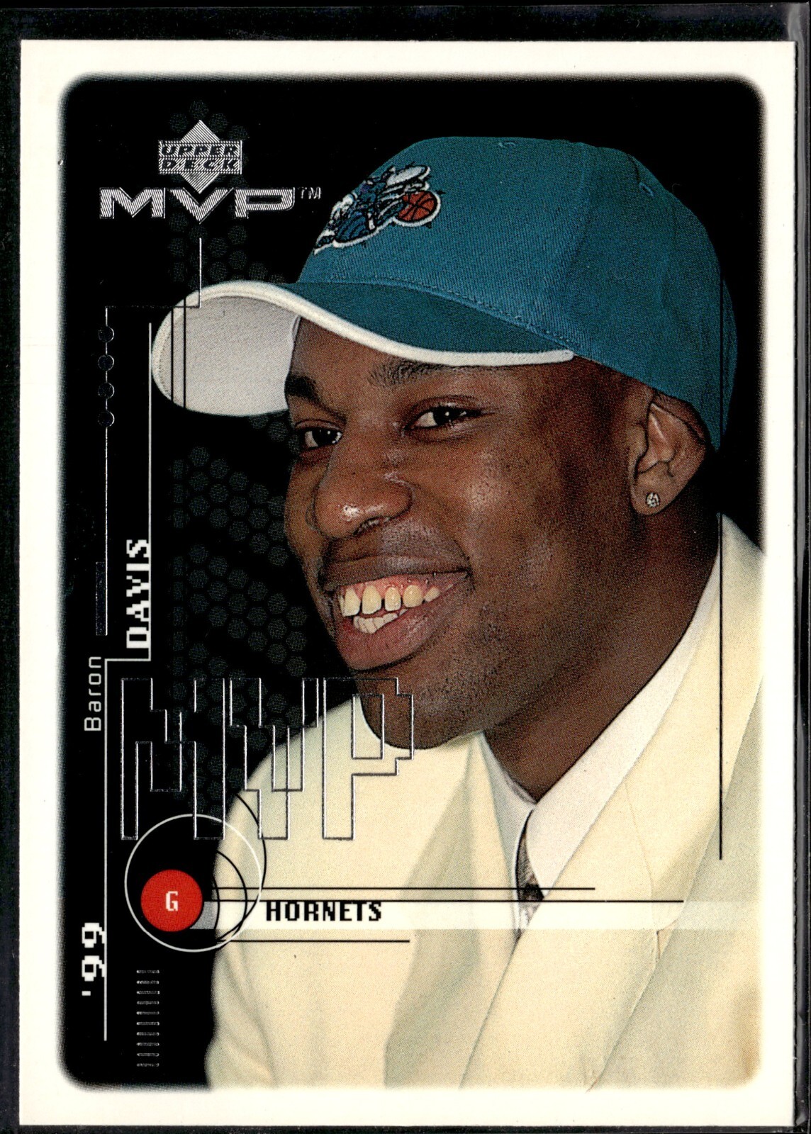 1999-00 Upper Deck MVP Rookie #211 BARON DAVIS UCLA Charlotte Hornets RC B4
