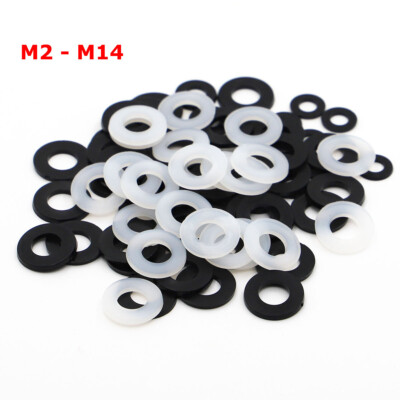 M2 bis M14 Kunststoff Nylon66 Unterlegscheiben Beilagscheiben O-Ringe Scheiben