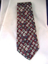 MEN'S TIE NECKTIE -TALBOTT STUDIO HAND SEWN FINEST SILK FROM ITALY MADE IN USA
