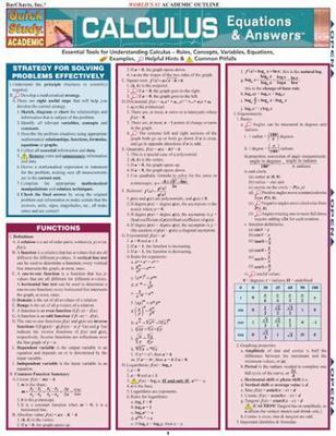 Calculus Equations & Answers by BarCharts, Inc., Good Book