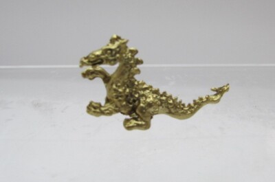 Dollhouse Miniature Metal Gold Dragon Statue ISL2727 | eBay