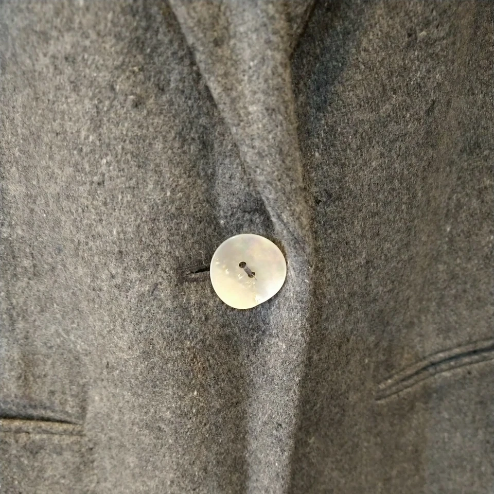 Chaqueta Blazer Courtenay Para Mujer De Colección Gris Manchado 100% Lana Forrada Carrera 10 Foto 2 de 4