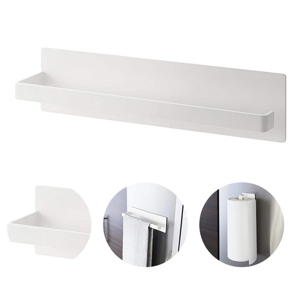 Wall-Mounted Magnetic Refrigerator Paper Fridge Magnet Paper Holder Towel Rack - Image 2 of 4