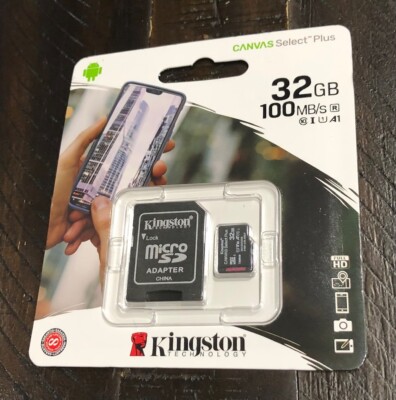 2-PACK - Kingston Technology Micro SDXC Canvas Select Plus Card 32GB