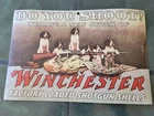 Vintage WINCHESTER shotgun shells hunting dog store dealer sign