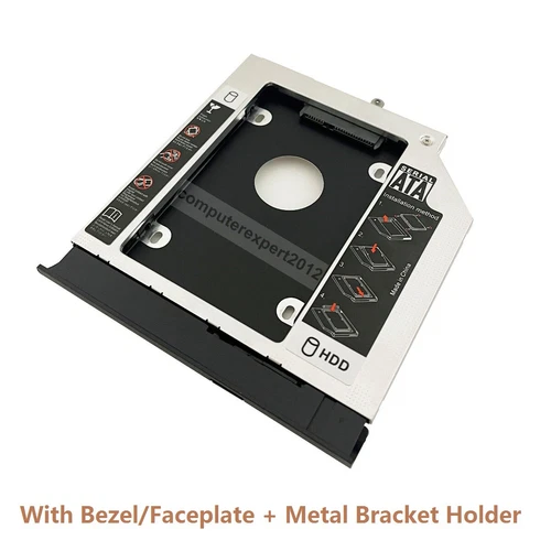 Bezel 2nd HDD SSD Hard Drive Frame Caddy For Lenovo IdeaPad 300-15IBR 300-15ISK 